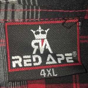 Multicolored short sleeve button down shirt